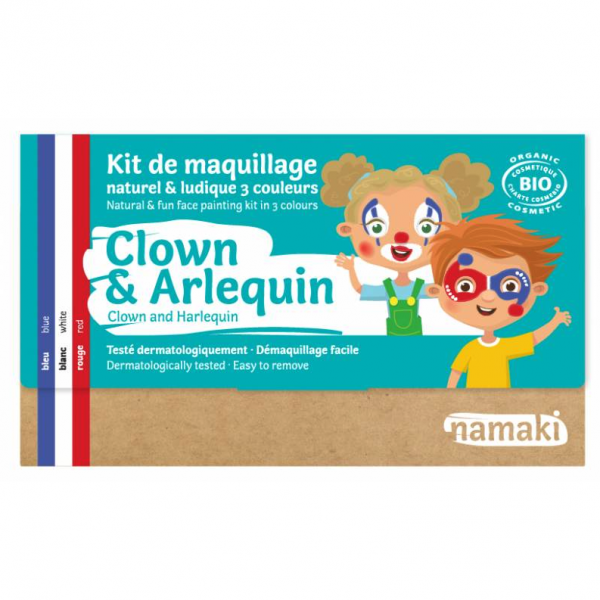Namaki - Schmink - Clown en Harlequin - 3 kleuren